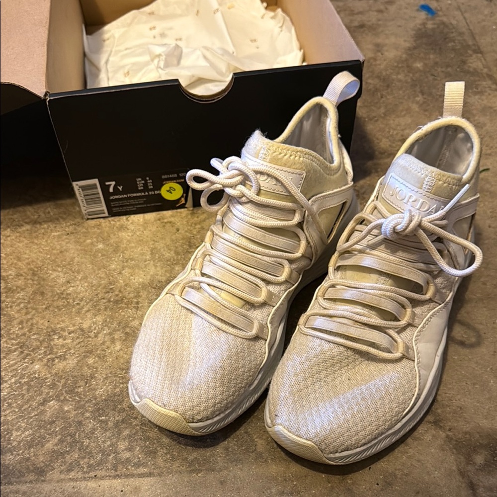 Nike Jordan white Athletic Sneakers
